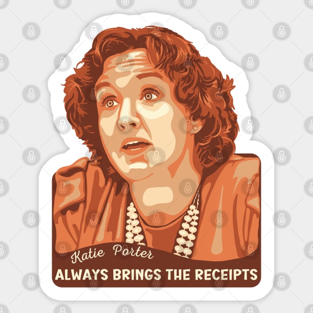 Katie Porter Portrait and Quote Sticker by Slightly Unhinged